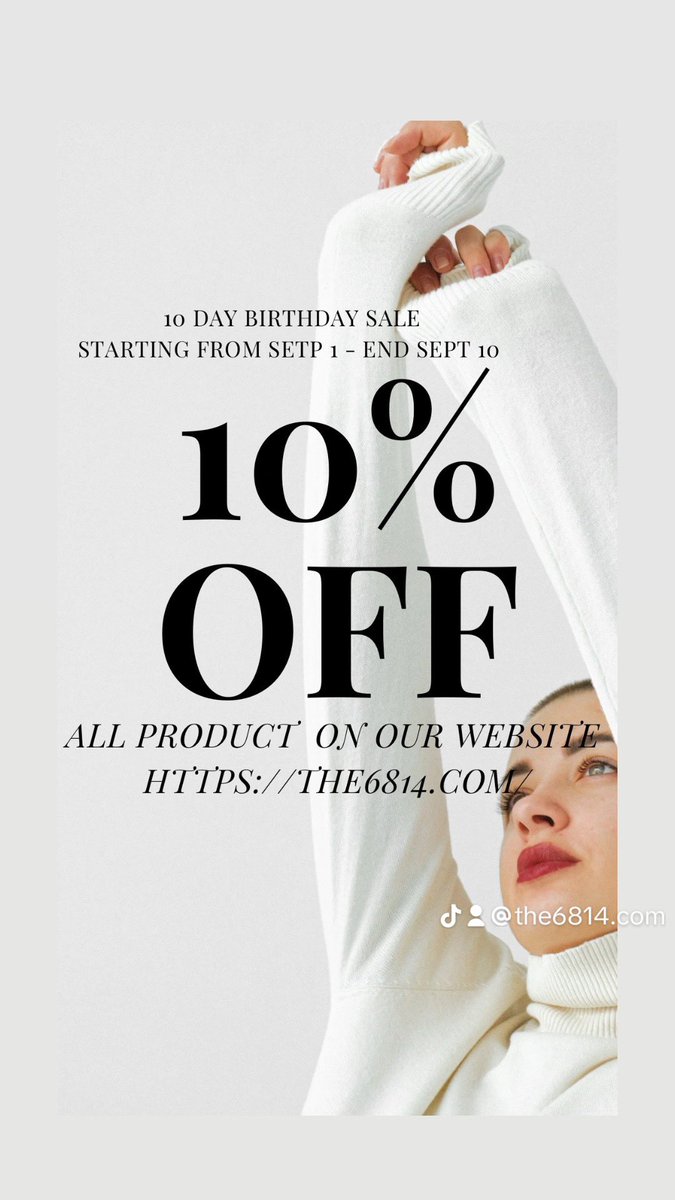 The6814offical's tweet photo. A Good News to all of https://t.co/NMNXSrQxO0  family 👨‍👩‍👧‍👦
We are having 10 days sale on all your cart 🛒 order 🥰

Link in my bio 
#sale #the6814 https://t.co/GTPO5rCHXu