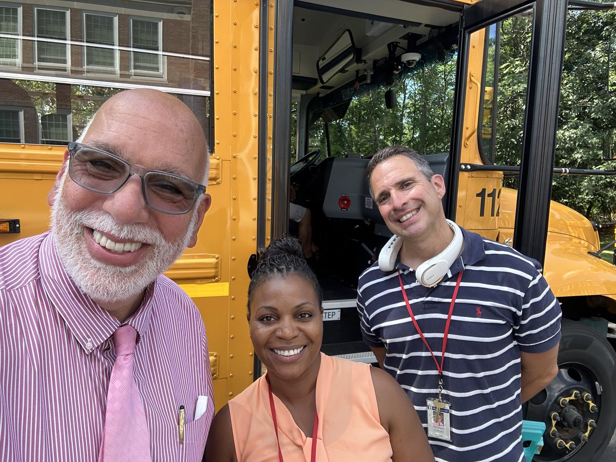 Wappingers Junior High school bus dismissal. 
Our Superhero  Superintendent Dr. Bonk,  making his  rounds throughout the school district making  sure we’re all moving forward together in harmony!!