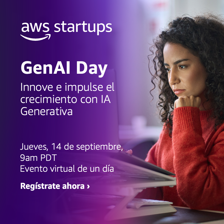 ¿Estás listo para impulsar el crecimiento de tu startup? ¡No te pierdas el GenAI Day! Acompáñanos mientras nos sumergimos en el mundo de la IA generativa y exploramos las posibilidades transformadoras que ofrece para startups como la tuya. regístrate ahora bit.ly/4629osg
