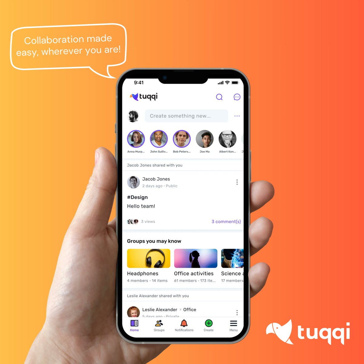 iTuqqi's tweet photo. Tuqqi brings you seamless collaboration, connecting you with your team no matter your location. 

Let's bridge the gap and create together!

#Collaboration #WorkSuperapp #Teamwork #Innovation #Efficiency #Productivity #TheFutureOfWork #FinTech #Blockchain #Cryptocurrency https://t.co/kcwrVFZc3L
