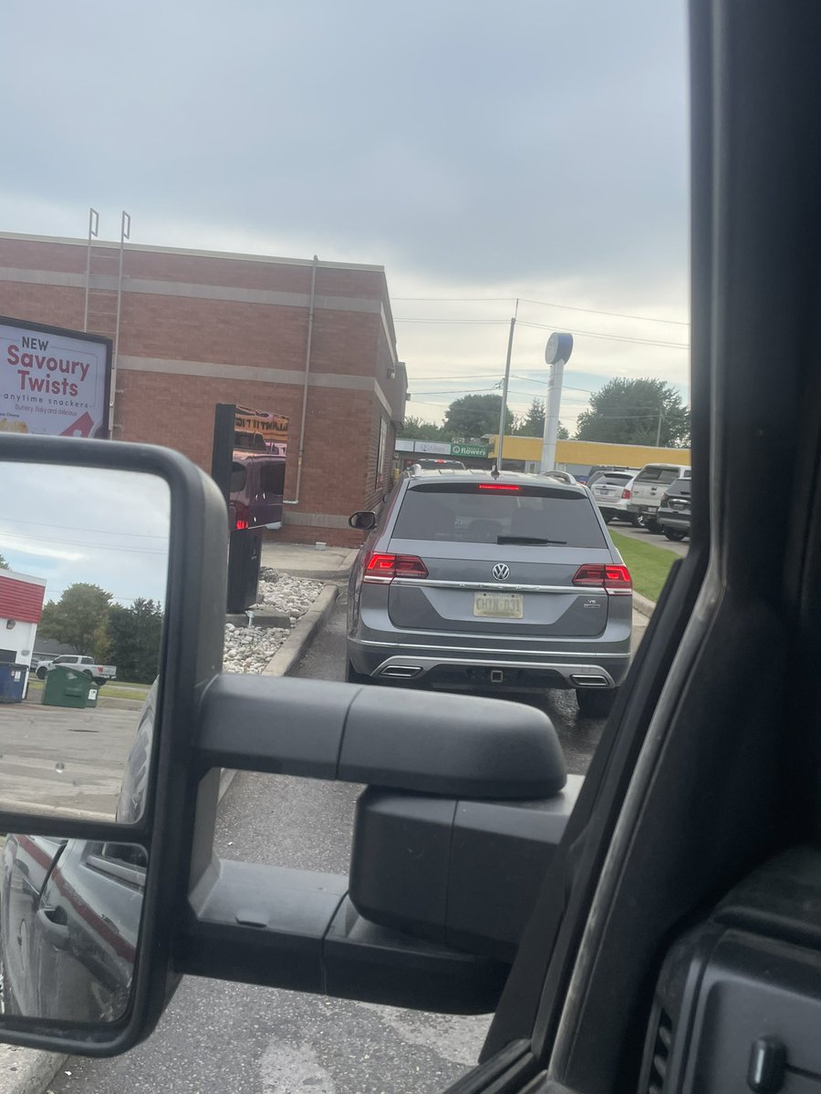 Stopped to get coffee for tractor operator, apparently all the staff have gone back to school