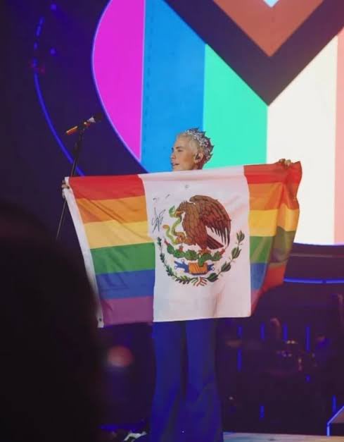 Ahora si a mi muchachito Cristian <a href="/christiancha/">Christian Chavez</a> se le fueron las cabras al monte después de su polémica con el traje de charro sale a lucir una bandera de México 🇲🇽 modificada con los colores de la comunidad Lgtbxyz y lo que resulte ,ahora si vemos esto como una falta de respeto.