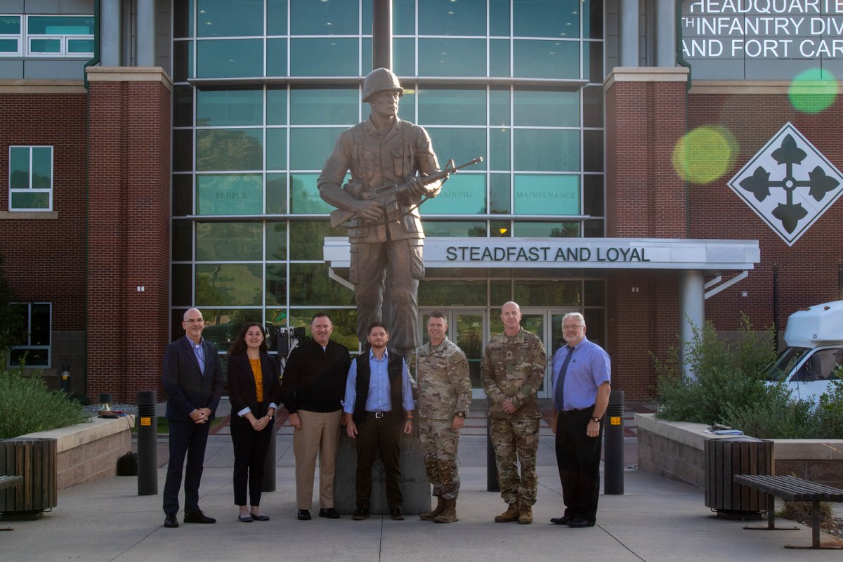 4thInfDiv's tweet photo. Today, #4ID leaders welcomed the Assistant SECDEF for Energy, Installations, and Environment, Mr. Brendan Owens, to Fort Carson, CO. During his visit, he toured the barracks, housing and the Future Site Colorado Springs Utilities Antiderivative Generator.

@DeptofDefense https://t.co/4uZvuqHF7w