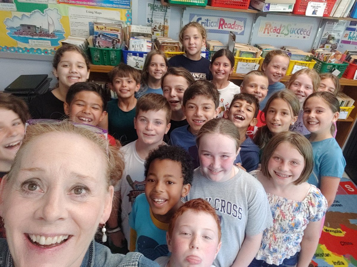 MS Burnham's class with photo included this time! #beproudbedale #Medfieldps