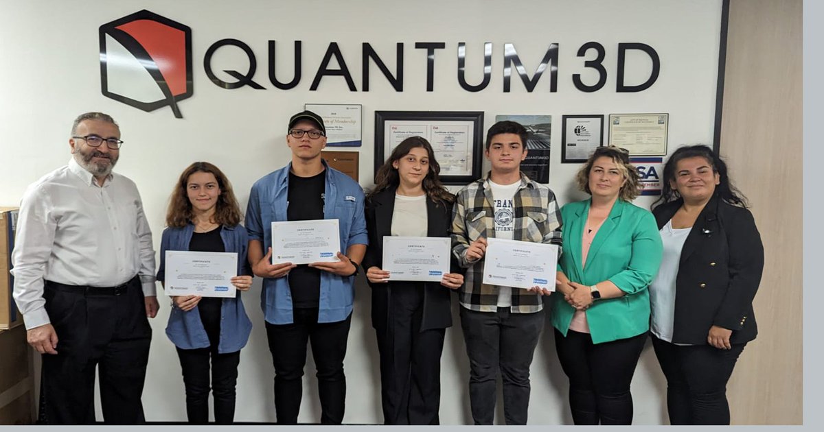 Quantum3D's tweet photo. We would like to thank our Interns for all their hard work this summer. It was an honor to have them work as interns with us. Their work ethic and attention to detail was impressive. We wish each of them the best of luck in their future endeavors.
#Quantum3D https://t.co/w2ynWzfN1z