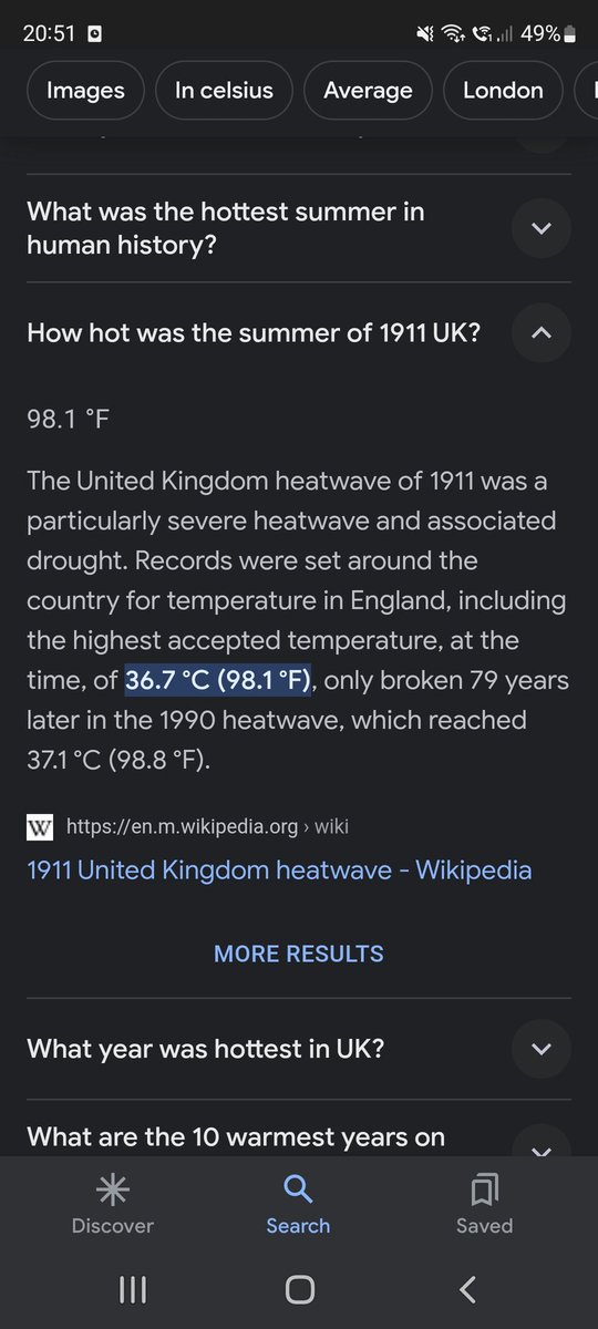 wllmgareth's tweet photo. @GMB @Lauratobin1 What a load if rubbish we've had rain for months and one week of sun. The weather in 1911 was warmer than what we are experiencing! Stop scaremongering https://t.co/UIKgQSULv2