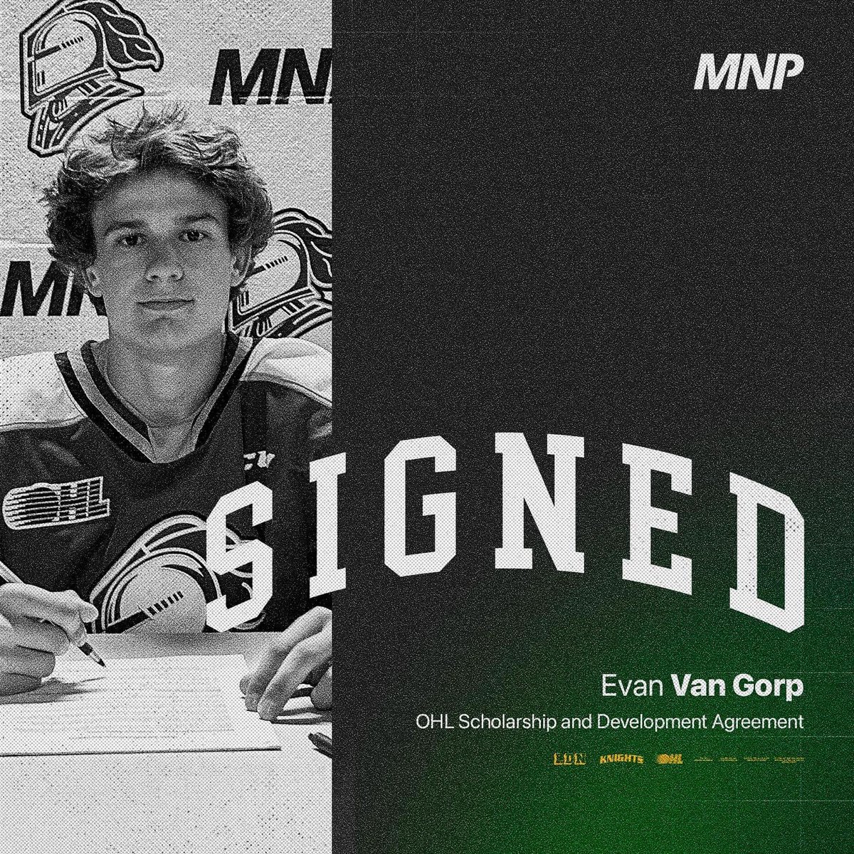 Congratulations to current Strathroy Rocket Evan Van Gorp on signing with the <a href="/LondonKnights/">London Knights</a> !

Awesome job Evan!