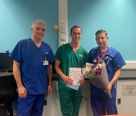 Asim_EMconsult's tweet photo. Farewell to our Amazing #EMtrainee
James Stone
@RCEMpresident @Drzafaralam786 @drcazz @drcolinread @UHMBT
Looking forward to see him #ST6 https://t.co/a6MHZk854t