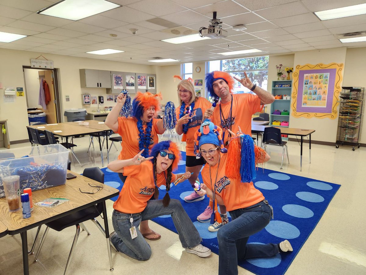 Our students brought the energy at today’s pep rally. Donate now at myapexevent.com/event/friendsh… to help support our goal to raise funds for field trips, positive behavior incentives, and to support our art, music, PE and theatre program.