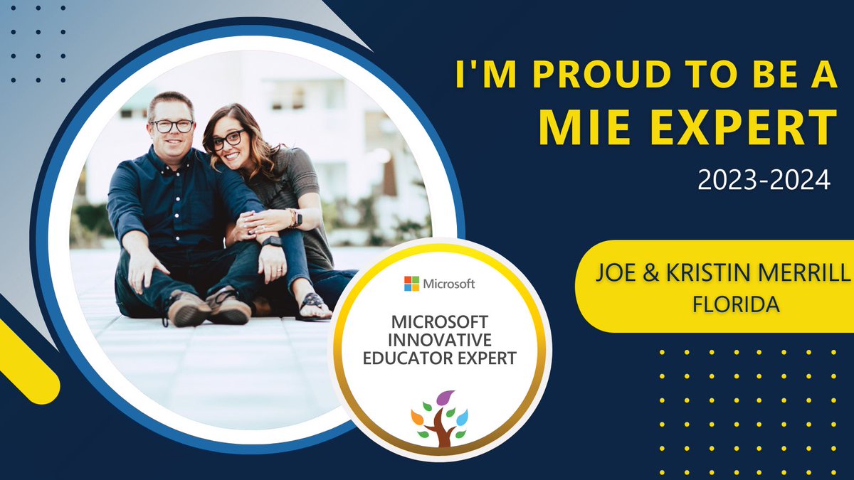 We’re incredibly honored to be named as #MIEExperts for another year! 🤩 We look forward to to collaborating, learning, and sharing all the awesomeness that is @MicrosoftEDU! ❤️💚💙💛 #MicrosoftEDU