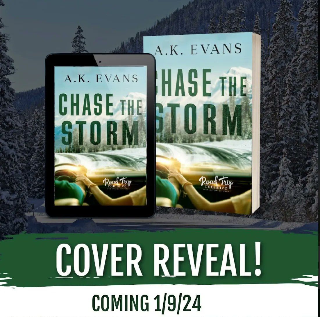 #COVERREVEAL #PREORDER She’s cautious. He’s an adventure seeker. When they get stranded together, she’ll learn it’s okay to chase the storm. Chase the Storm by @authorakevans #RoadTripRomance buff.ly/44AG8YJ