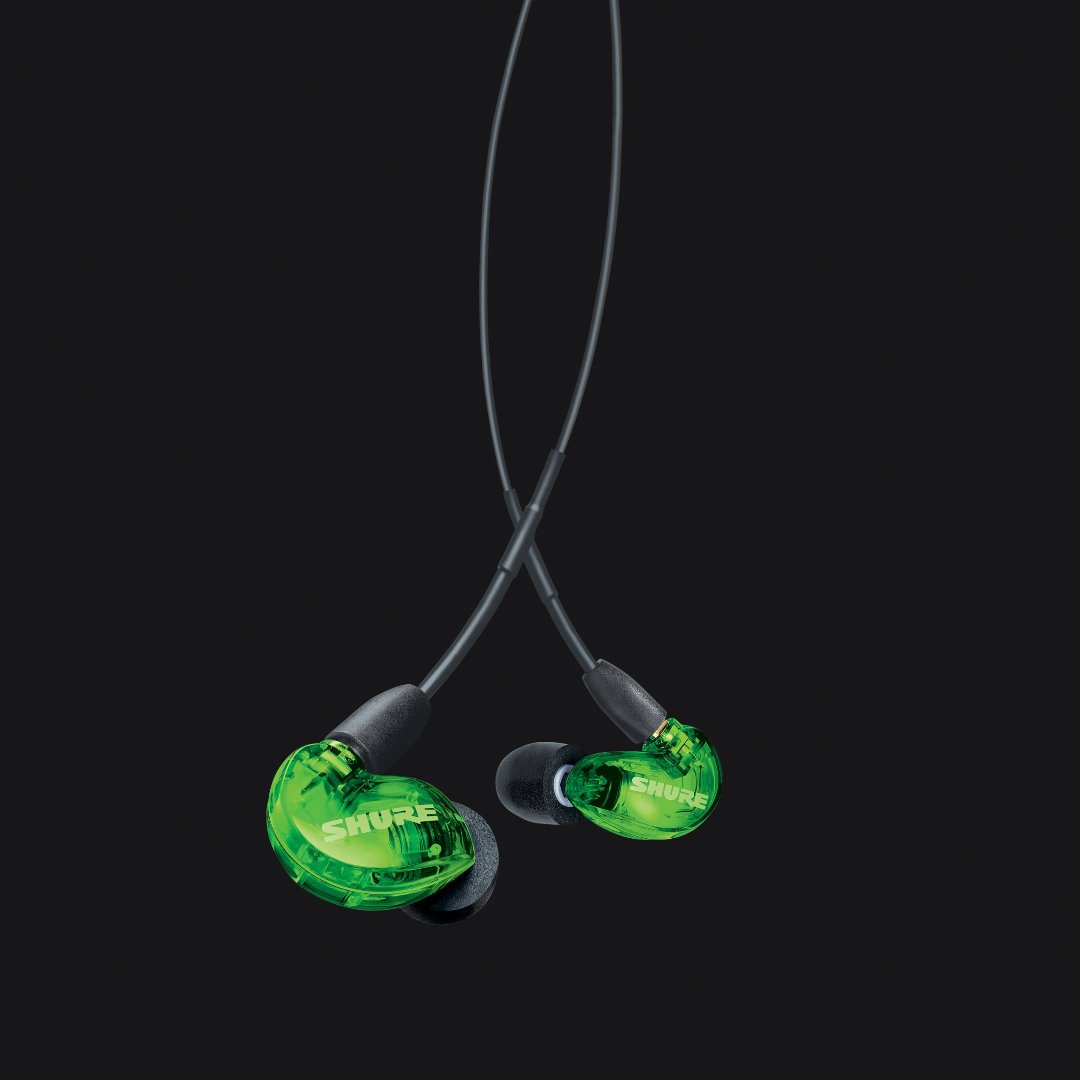 Your sound, your style. SE215 Sound Isolating™ Earphones. Now in special edition green. Learn more: shu.re/3st46HM