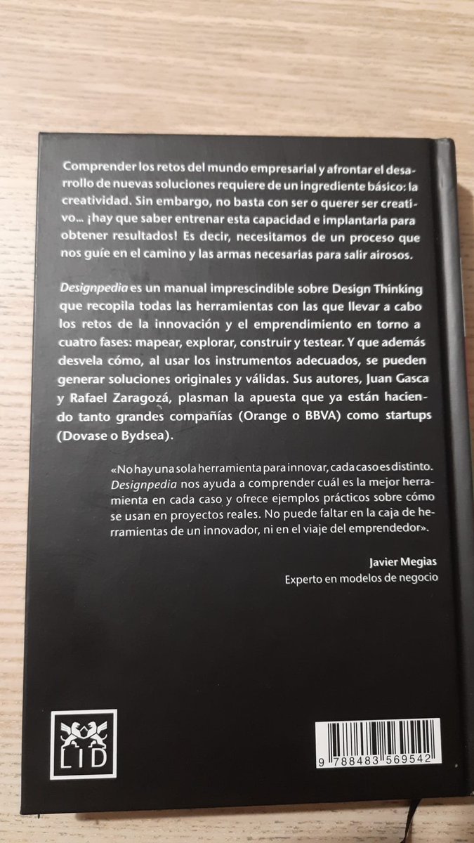 jesus_fol's tweet photo. #FOLcomparte
Para aquell@s docentes que imparten #EIE y quieren explorar metodologías diferentes os recomiendo el libro #Designpedia de LID Ediciones. Libro práctico con 80 herramientas para dinamizar el aprendizaje del emprendimiento.
Además existe un Workbook y un Actionbook. https://t.co/DQnLK8nSk4