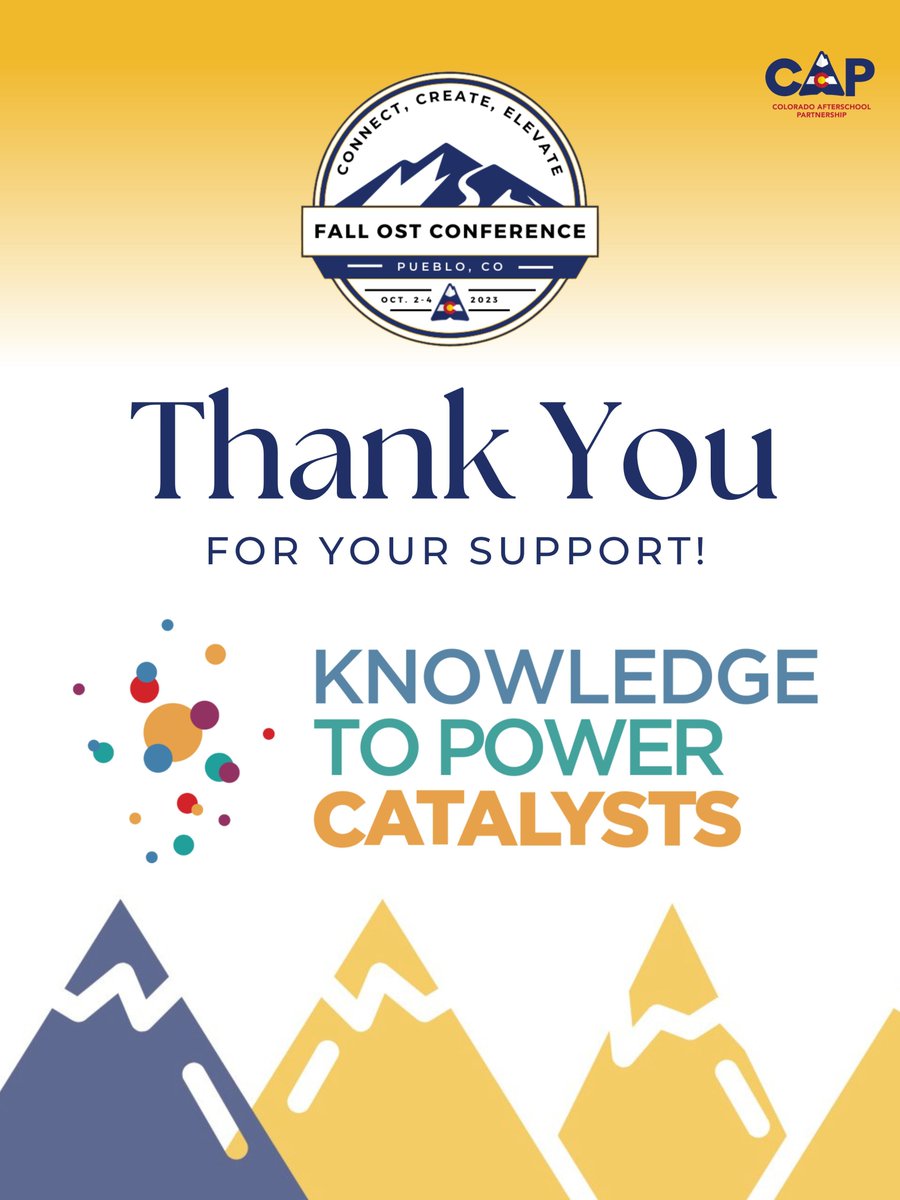 Tomorrow we kick off the 2nd annual Fall OST Conference! CAP would like to say a big THANK YOU to Connect Level Sponsors @KPcatalysts! We couldn't have done this without your support! For more information on KP Catalysts, visit kpcatalysts.com.