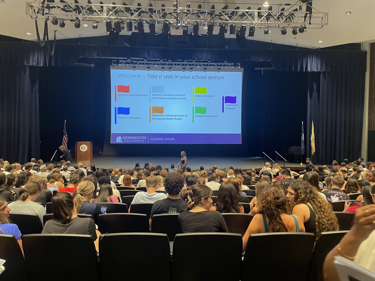 Meeting some of new School of Science students.