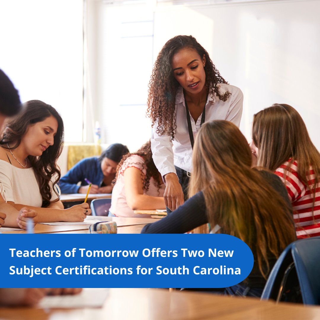TOT_ACP's tweet image. Attention all South Carolina Educators📣  We are now offering new certification tracks in South Carolina for Early Childhood Education and Multi-Categorical Exceptional Status!  #AltCertProgram #BecomeATeacher

Click the link below to read more! ⬇️
hubs.ly/Q021lCRD0