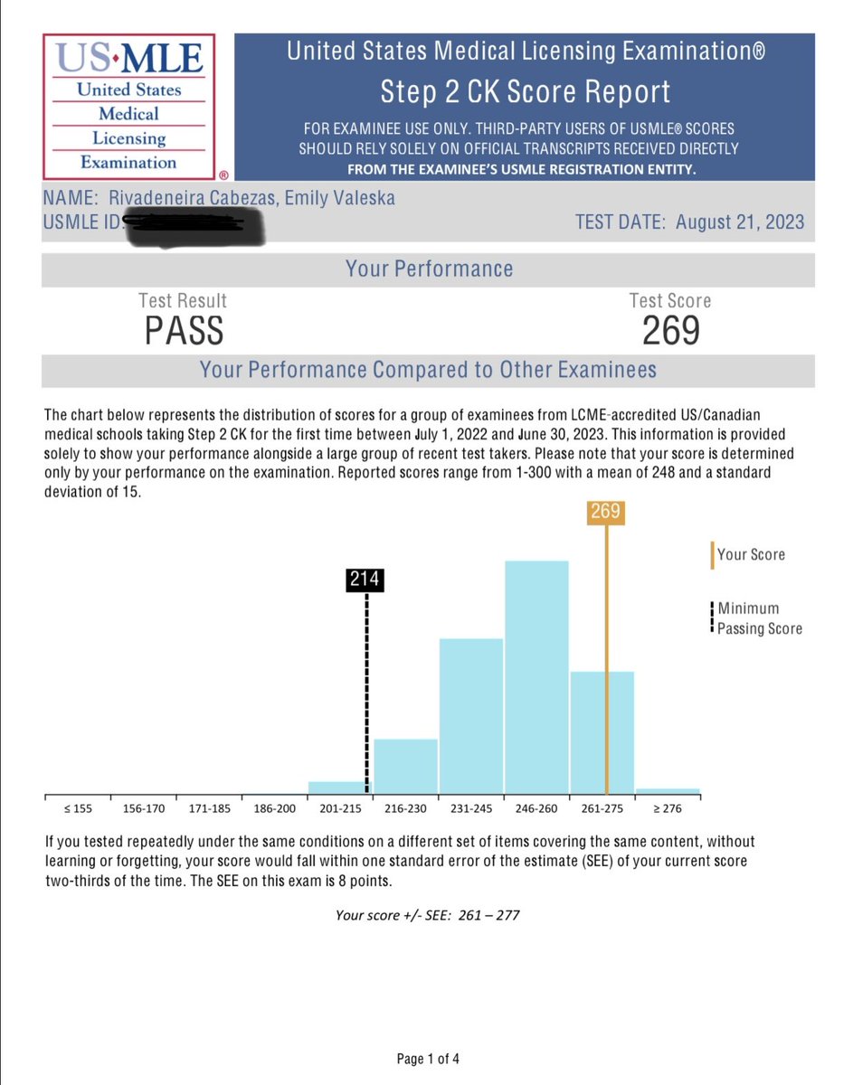 Emii1496's tweet image. Step 2 CK ✅
Dreams they do come true. I can’t be more proud of myself ⚡️🌸🌈⭐️. #step2 #step1 #nbme #USMLE #usmle #uworld