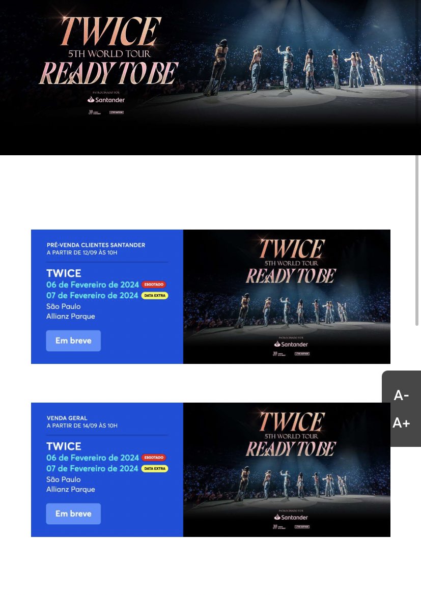 TWICE DATA on X: 🚨 TWICE READY TO BE CONCERT AT ALLIANZ PARQUE