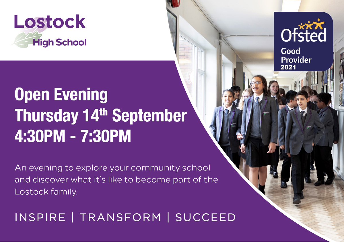 Join us on Thursday 14th September. 4.30pm - 7.30pm.
<a href="/StHughPrimary/">St Hugh of Lincoln</a> <a href="/DavyhulmePS/">Davyhulme Primary</a> <a href="/MossParkPrimary/">Moss Park Primary School</a> <a href="/victoriaparkjnr/">Victoria Park Junior School</a> <a href="/victoriaparkjnr/">Victoria Park Junior School</a> <a href="/VictoriaParkInf/">VictoriaParkInf</a> <a href="/StMatthewsPri/">St Matthew's Primary</a>