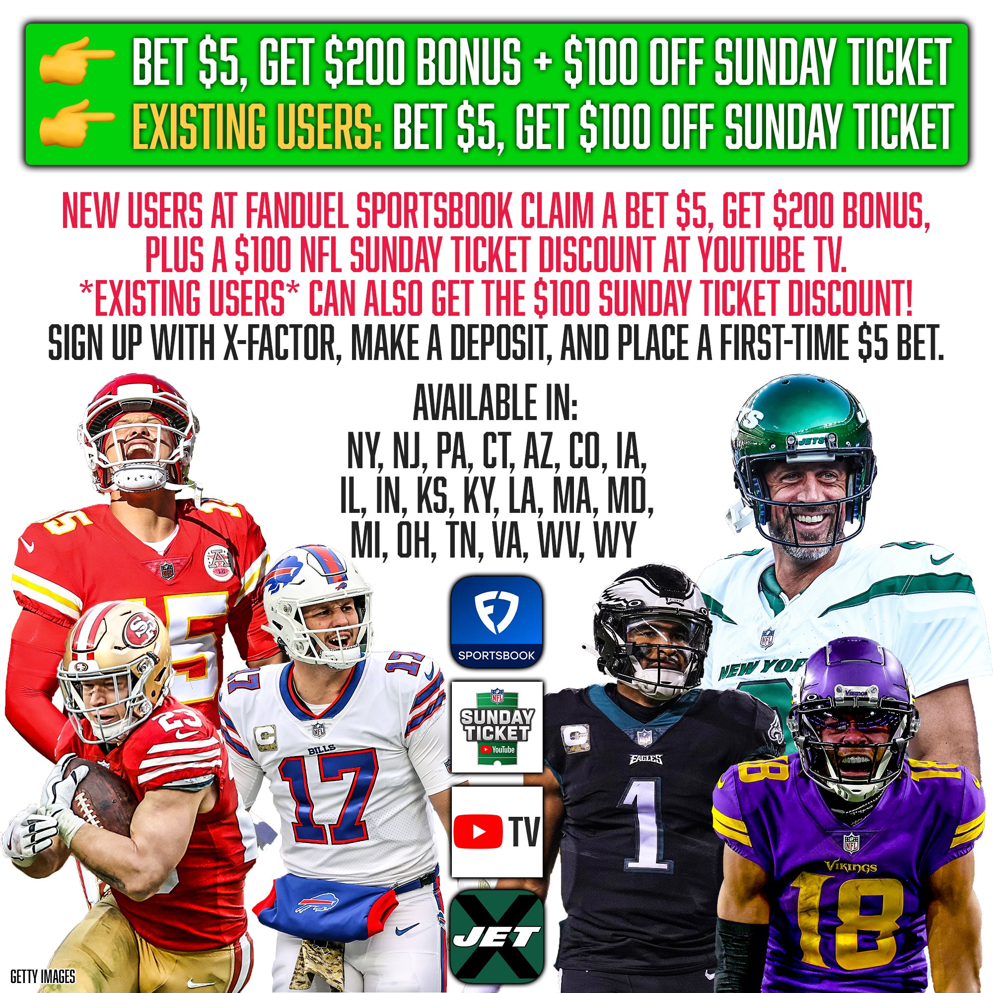 nfl sunday ticket specials for existing customers
