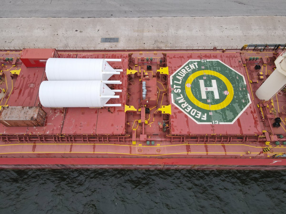 PortMilwaukee's tweet image. The Federal St. Laurent arrived at @LogistecGroup with four brewing tanks bound for a Wisconsin-based beermaker. Port Milwaukee is always proud to support #MadeInWI businesses in moving the state and regional economies #forward.