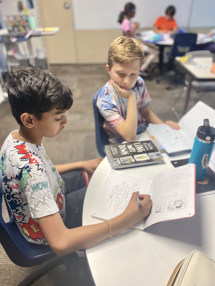 MullerApril's tweet photo. Sixth graders created identity maps to think deeply on whether their usual book choices represent mirrors or windows for them. @LarsonMS https://t.co/Q1CcspV0vO