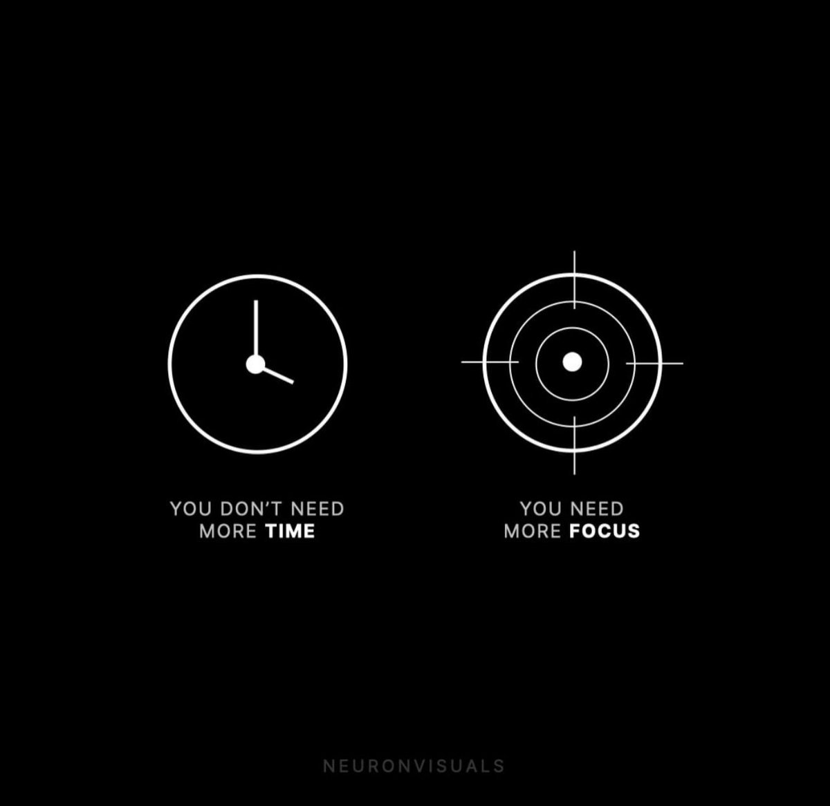 trahanAD's tweet image. The myth of needing more time.

Do we need more hours in the day, or is the bigger need a deeper, more intense focus during the hours we already have?

Focus is a finite resource, allocate it wisely. Increased productivity lowers the need for more time.

#performancemindset