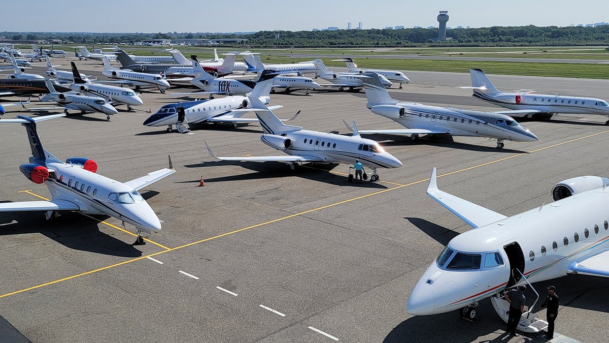 The annual post-Labor Day crush has begun at TEB!
.
.
.
#BusyRamp #BacktoWork #VacationsAreOver #MakeaReservation #aviation #bizav #privatejets #businessjets #JetA #Avgas