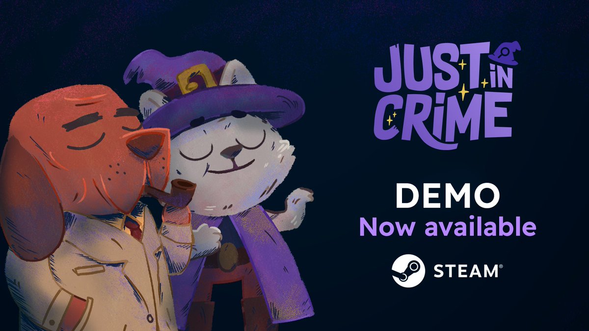 If you can't make it to the <a href="/IndieDevDay/">IndieDevDay</a>... Surprise! The Just In Crime Demo is now available on Steam for Windows and Linux, so you don't miss anything!

Play now the first ~20 minutes of the game in Spanish, English or Catalan! Find it in the link below!
