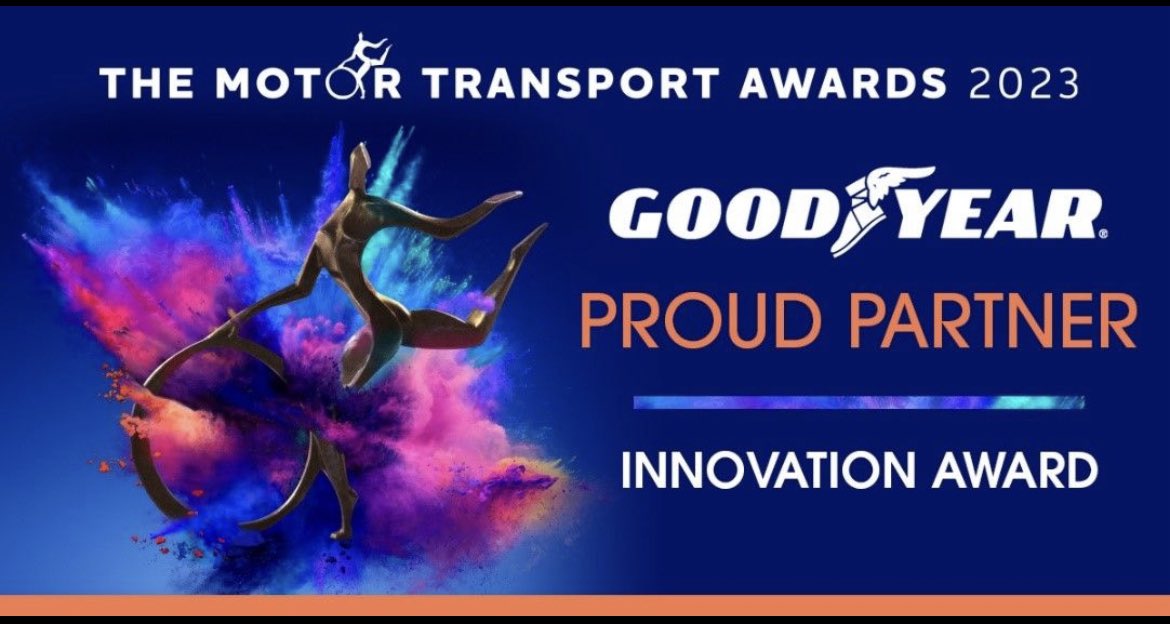 Goodyear are proud to sponsor the Innovation award at the #MTawards2023 Good luck to all finalists tonight <a href="/Motor_Transport/">Motor Transport</a>