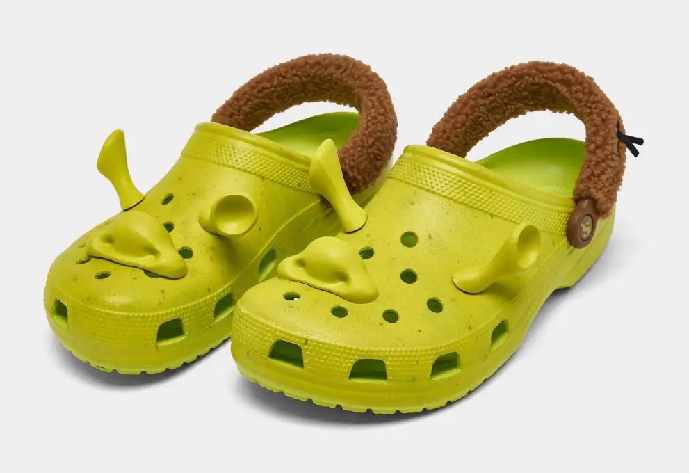 I'm guessing there will be shrek crocs? All these retweets 🤣 sign me