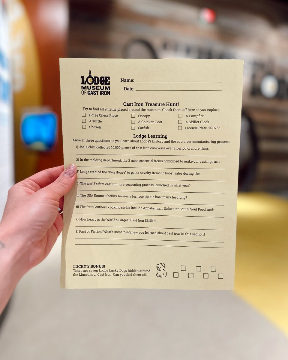 lodgemuseum's tweet photo. Ready for some family fun + cast iron trivia? We've created interactive worksheets for all ages to enjoy when visiting us at the Museum.

(Plus, we've hidden seven lucky dogs around the museum exhibits! Find them all, and you'll be rewarded with a special lucky dog sticker.) 💛 https://t.co/ztJhULEOqz