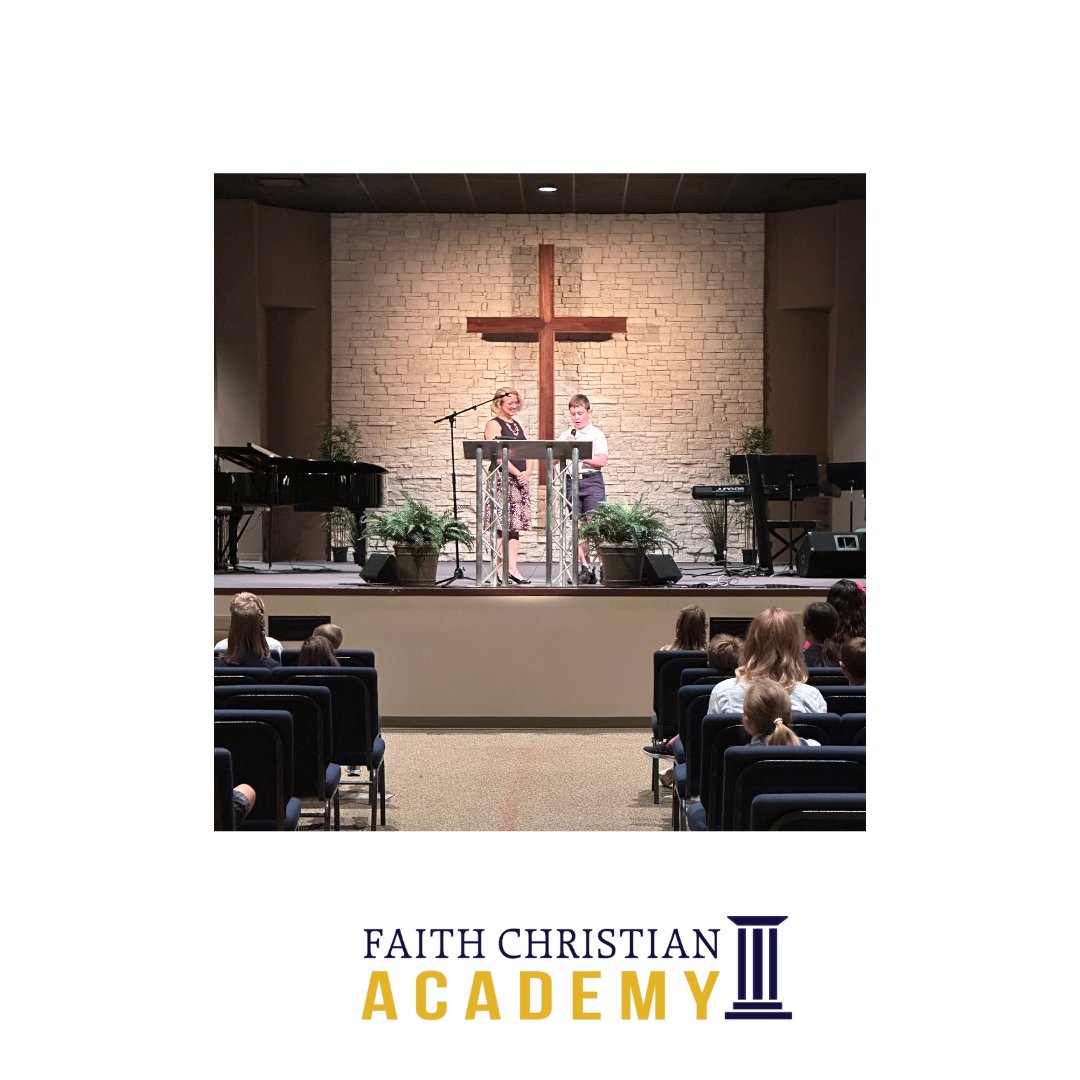 fcakcmo's tweet photo. During FCA's August 2023 grammar school chapel, Mr. Gibler, secondary Bible teacher and department chair, introduced the 2023-2024 theme, "Christ is Lord," along with FCA's all-school verses, Philippians 2:9-11. #fcaclassical https://t.co/kOr79Tgf4M