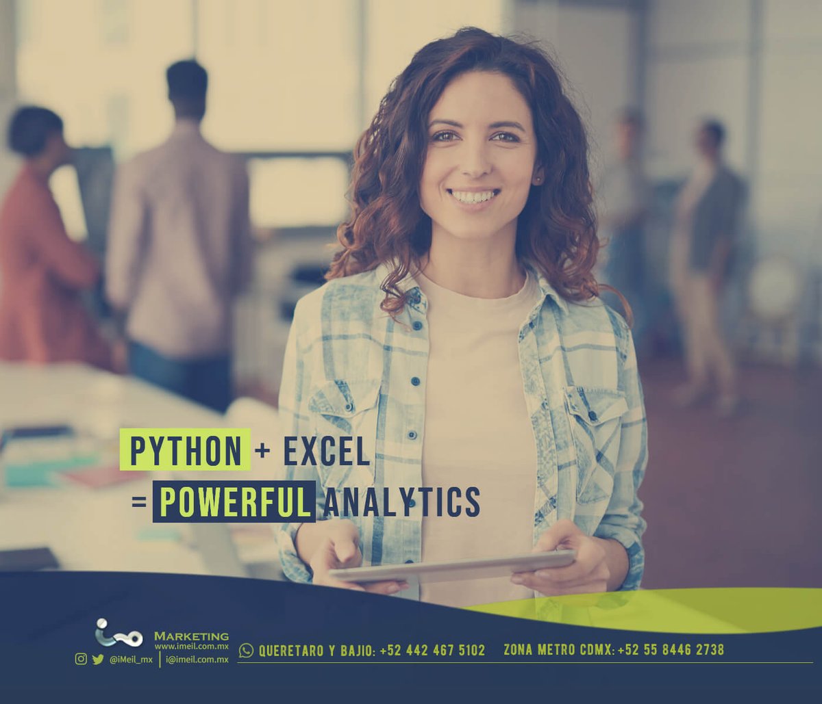 Python en Excel desafiará plataformas de análisis web en corto y mediano plazo

Imagina conectar, en vivo y 'sobre la marcha', a los web logs para ver resultados de tu última campaña

¿Están preparados los desarrolladores para tal desafío?

#cmo #branding #MarketingIntelligence