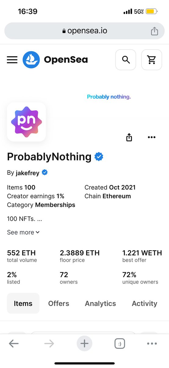 PN holders (<a href="/probablynthng/">ser</a>) get the red carpet treatment at <a href="/AmericanaNFT/">Americana</a> 

…and i’m giving 1 away this week 👀

rt style

opensea.io/collection/pro…