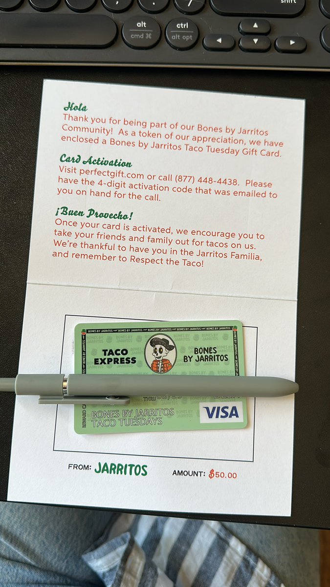 Yayyyy! I got my tacos courtesy of <a href="/Jarritos/">Jarritos</a> 

One of the many perks of being a Bones HODLer 

Can’t wait for some lengua and carne asada 🫶🏽✨