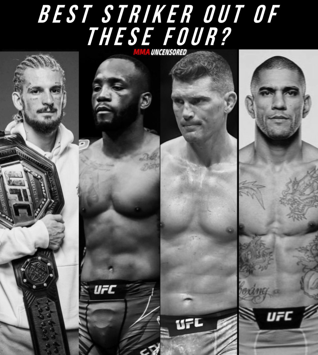 UFCxFightNight's tweet photo. Who is the Best striker out of these four❓🤔 

https://t.co/7w5timIepl
MMA Tees $20 ⬆️

#UFC #Kickboxing #MMATwitter #MMA https://t.co/gq5iFuqa28