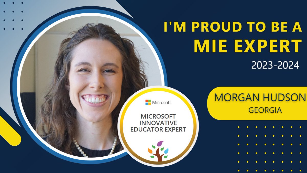 🎉Yay! Excited to be selected to continue this journey as a #MIEExpert for the 2023-2024 school year!! #MicrosoftEdu #GaMIEE