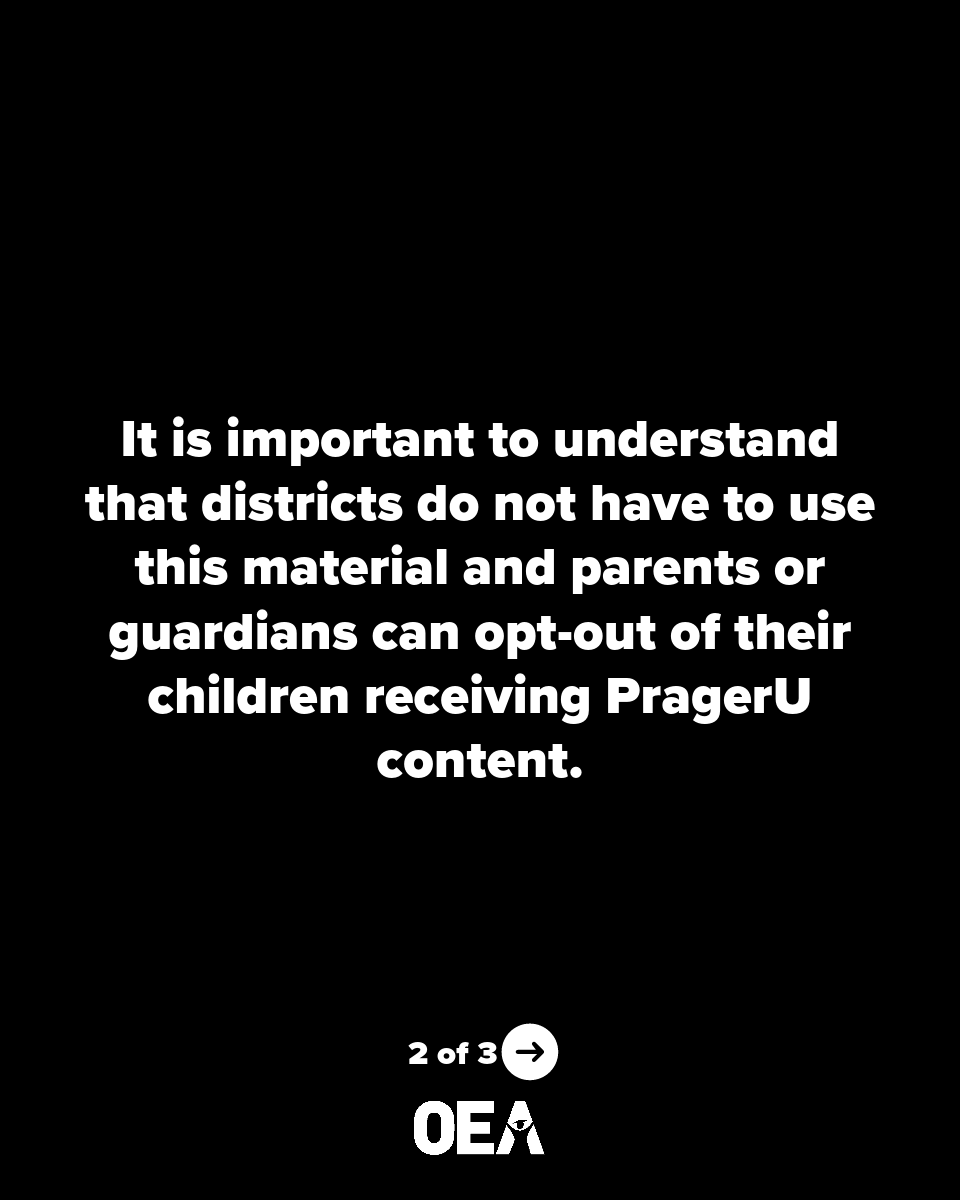 okea's tweet photo. A statement concerning PragerU. #oklaed https://t.co/4ussHJXveB