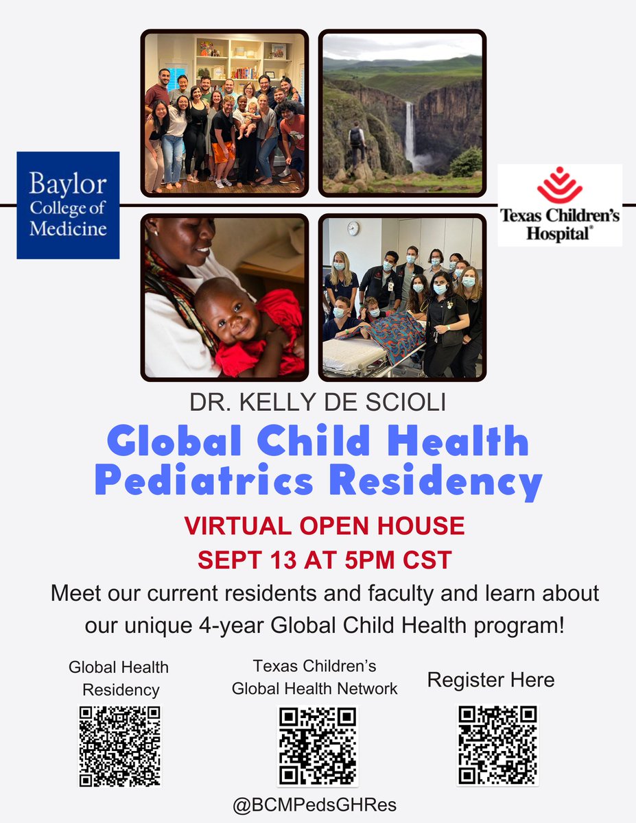 Looking for a pediatric residency program with built-in global health time? Come learn about our unique program on Sept 13 at 5pm CST! <a href="/FuturePedsRes/">FuturePedsRes</a> #PedsMatch2024 Register here: urldefense.proofpoint.com/v2/url?u=https…
