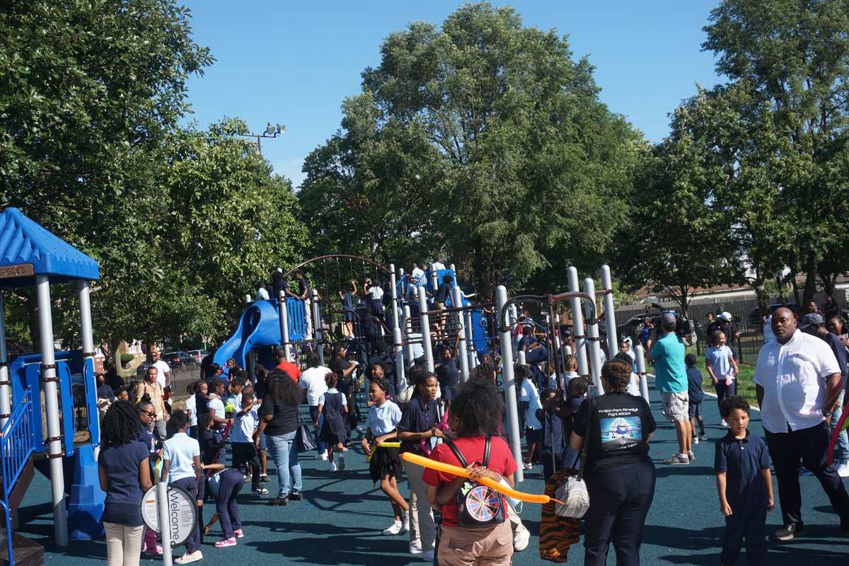 When a vision becomes a reality... Delayed doesn't mean denied at Avalon Park new playground ribbon cutting.