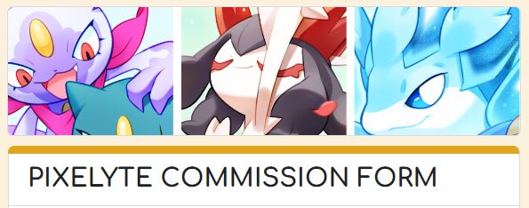 New c0mm form! I added a simple color option now~
✨Check it out in bio!✨And thanks for sharing!! 💕
#Pokemon