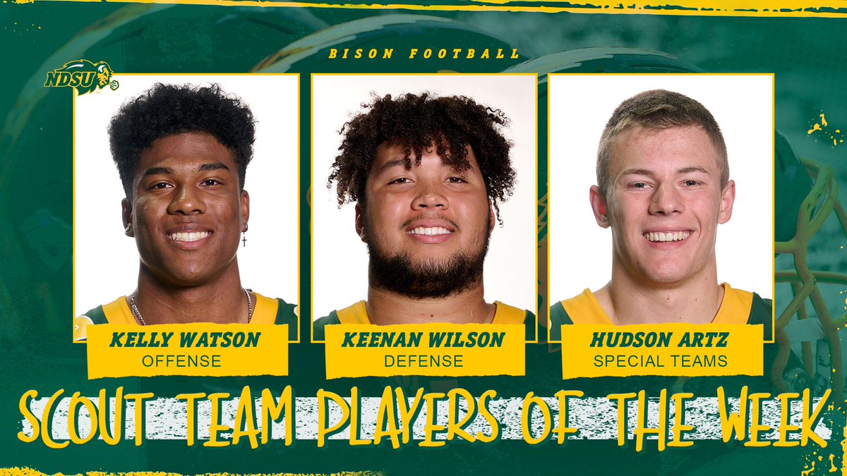 Congrats to our Scout Team Players of the Week for the win over Eastern Washington. 🦬🤘