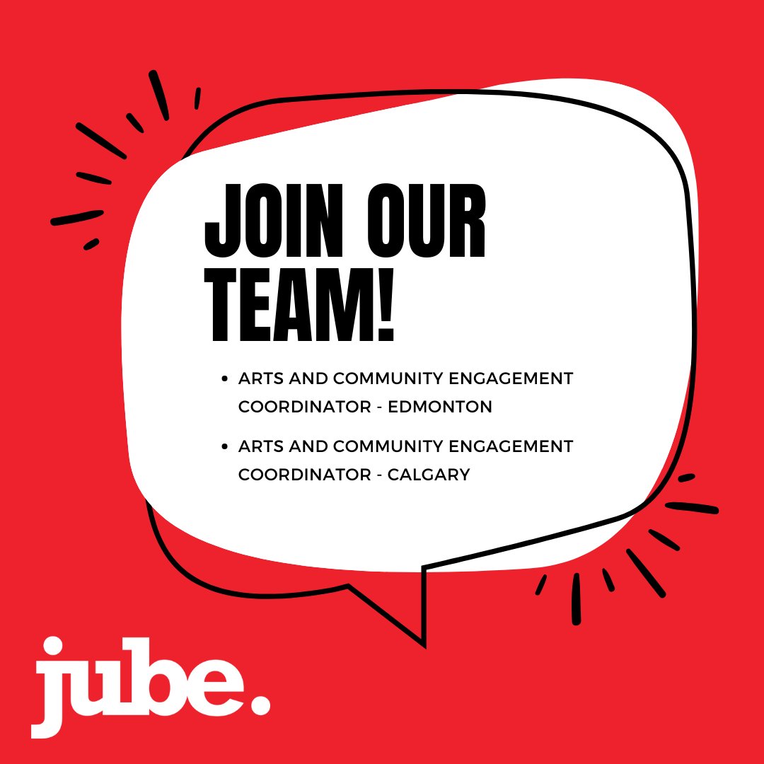 Join Our Team - Arts &amp; Community Engagement Coordinator 
We're looking for dedicated individuals to join our team as Arts and Community Engagement Coordinators in both Edmonton &amp; Calgary!
Apply Edmonton: fitzii.com/apply/80134
Apply Calgary: fitzii.com/apply/80136