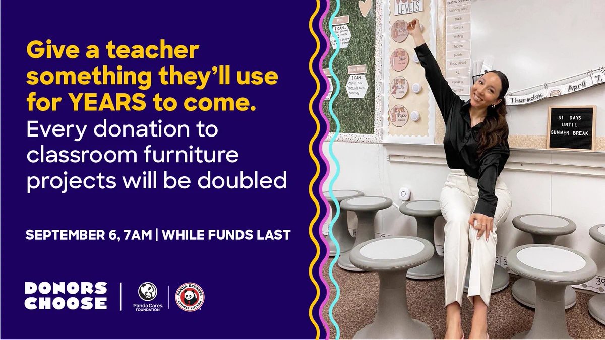 donorschoose.org/project/floor-…
I only need about $150 to bring this project to life! 
Thank you Panda Express &amp; Google
