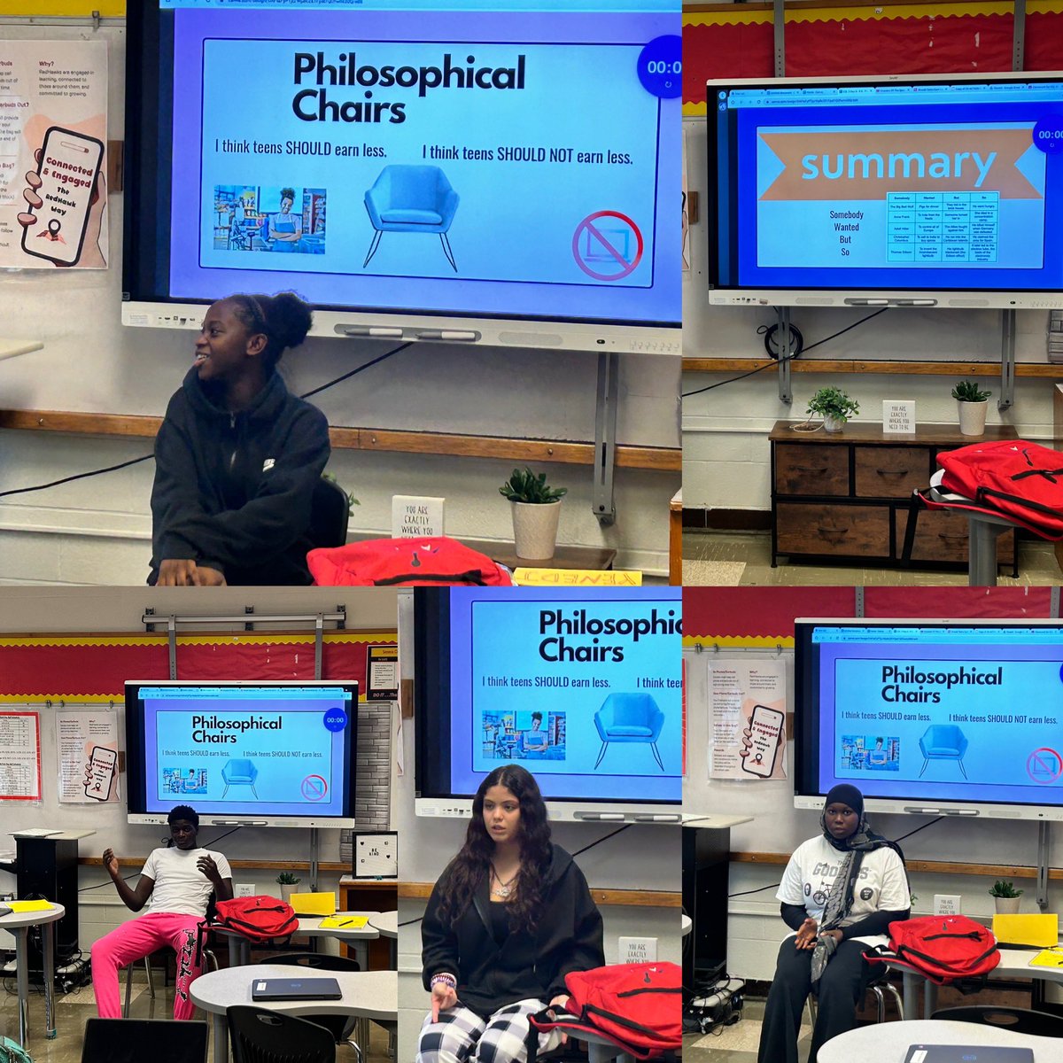 michelleshory's tweet photo. ✨Such a fun day @Seneca_High today! ✨We practiced summarizing with SWBS and arguing with philosophical chairs. I’m so lucky I get to be their teacher. #JCPSML https://t.co/8TWihb3wT2