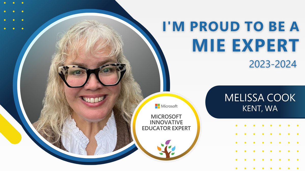 I'm so thrilled to have been renewed for the MIEE Program this year! I'm excited to continue my journey engaging students through STEM and empowering them to become content creators!
#MIEExpert #MicrosoftEDU