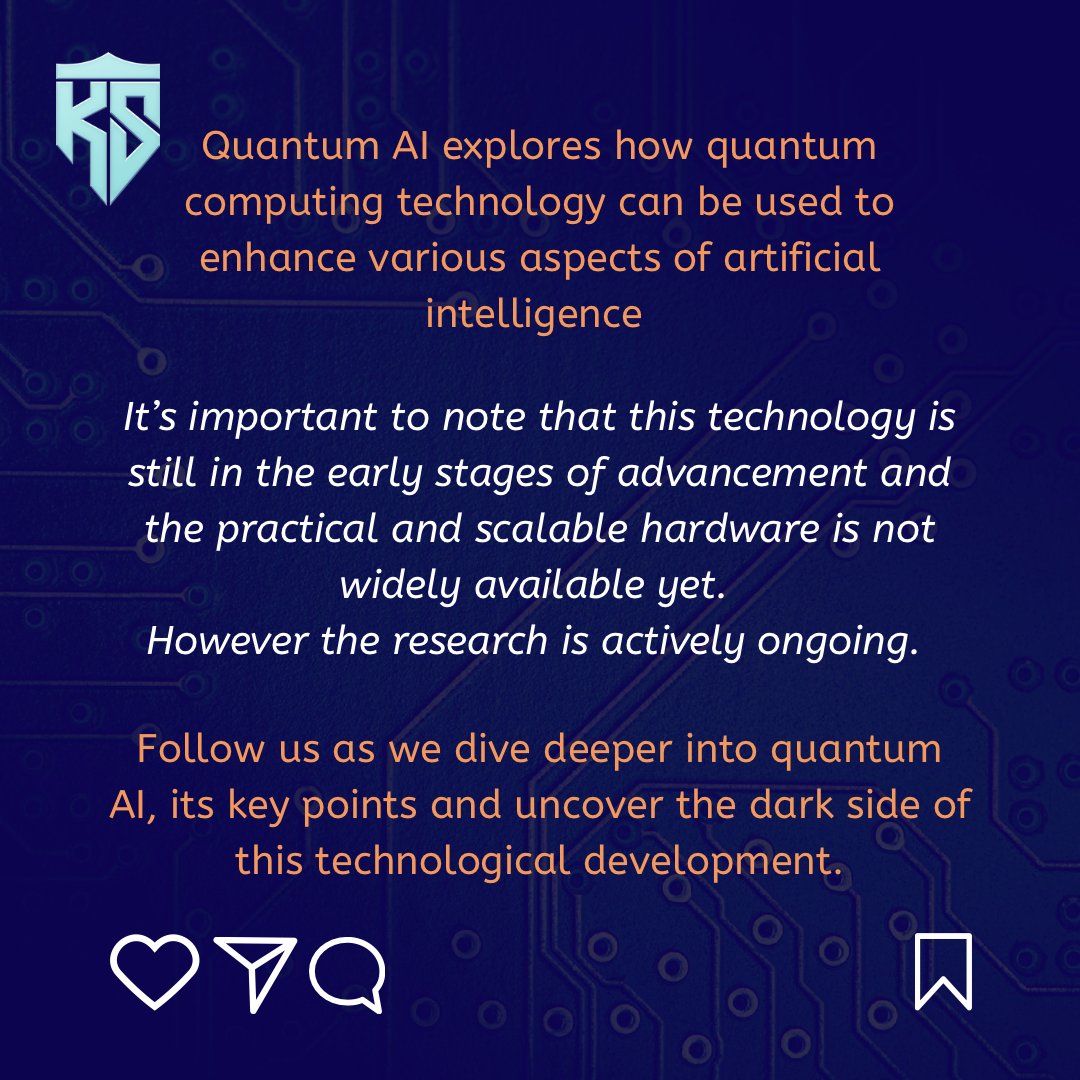 KidsShield's tweet photo. What is Quantum AI? 
Answers in our post below⬇️

Lets dive deeper into this quantum realm🧠

#quantumai #QuantumComputing #ArtificialIntelligence #ai #Quantum #CyberSecurity #kidsshield https://t.co/SuOVsQOgR6