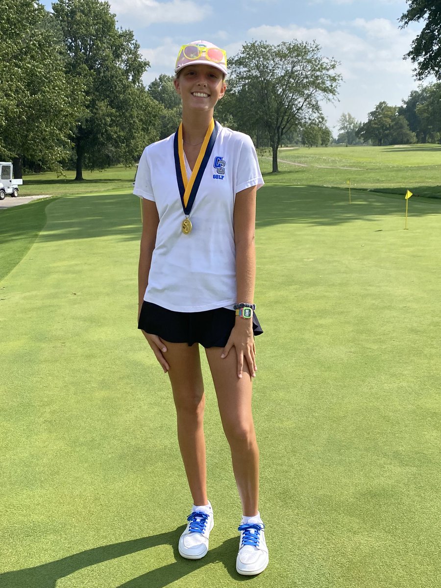 CavaliersGolf's tweet photo. 🏅 Jaycie fired a cool 73 (+1) today for a 3rd place finish at the Helias Invitational!  👏🏼👏🏼 #CCHSGolf #CavsGolf #CCHS #GoCavsGo https://t.co/fOuabqqngi