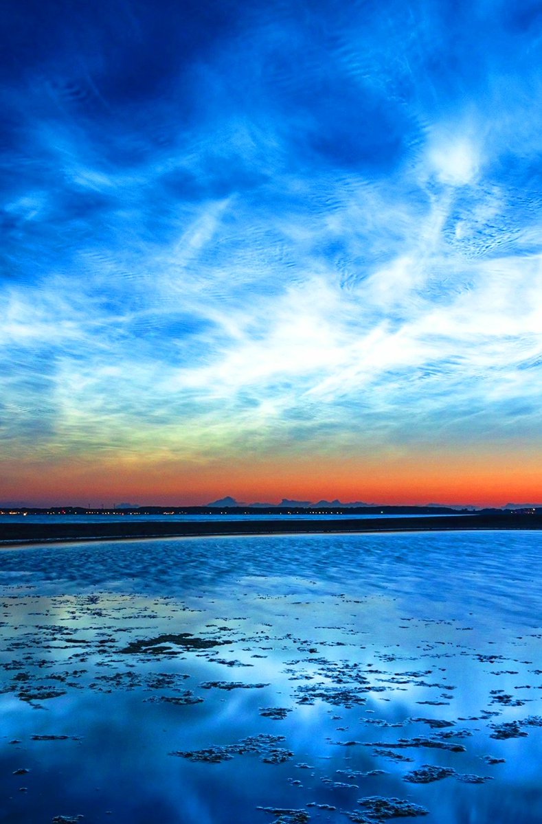 The Baltic Sea far after the sunset